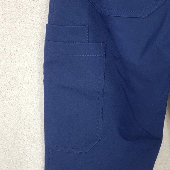 Figs Navy Yola With Yoga High Waisted Waistband Skinny Scrub Pants Sz XS NEW - Picture 8 of 16